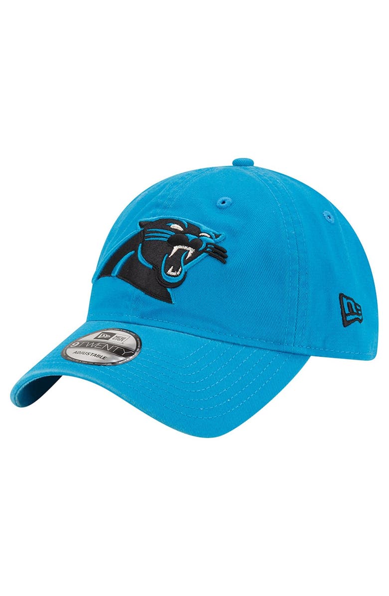 New Era Men's New Era Blue Carolina Panthers Distinct 9TWENTY Adjustable Hat, Alternate, color, Blue