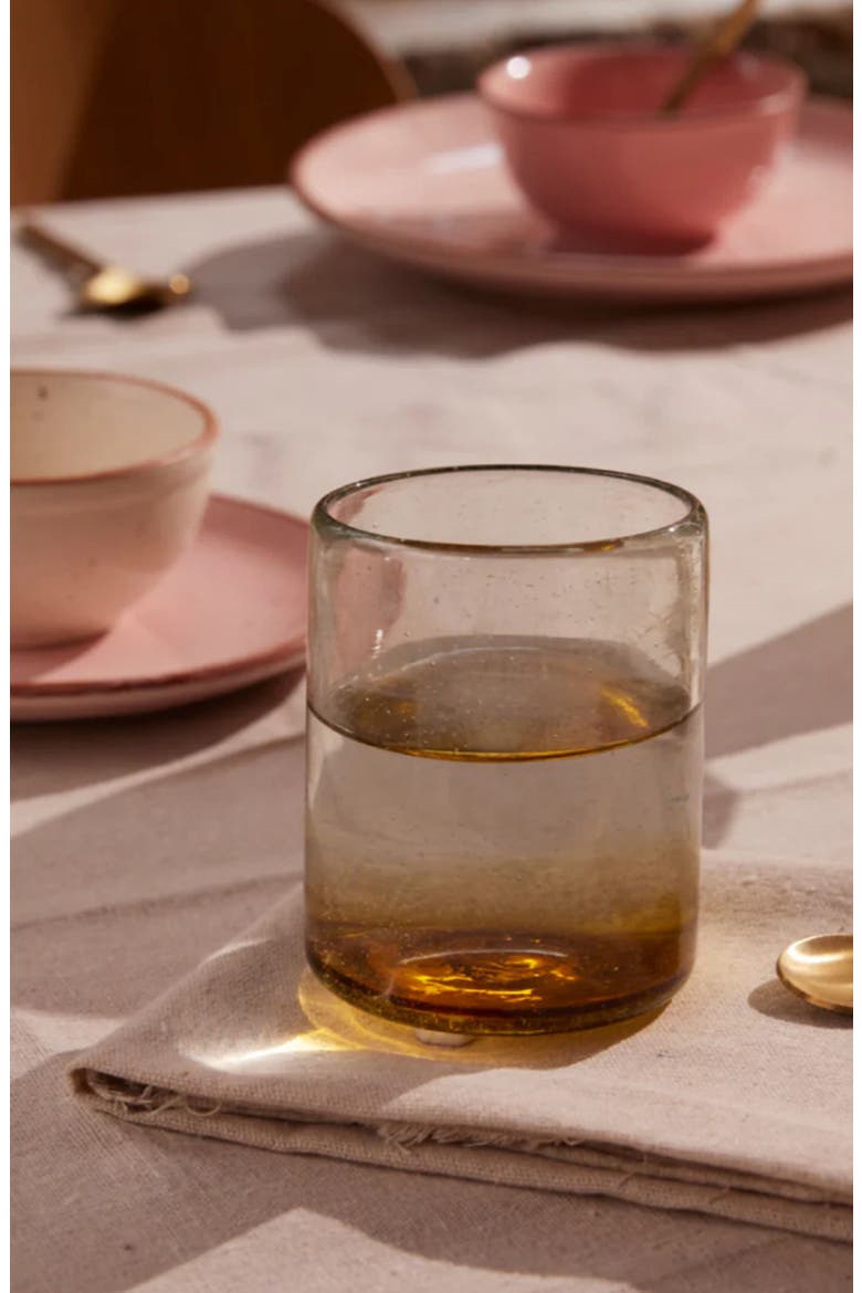 Sofia Ombre Effect Glass - Set of 4, Alternate, color, Clear & Amber