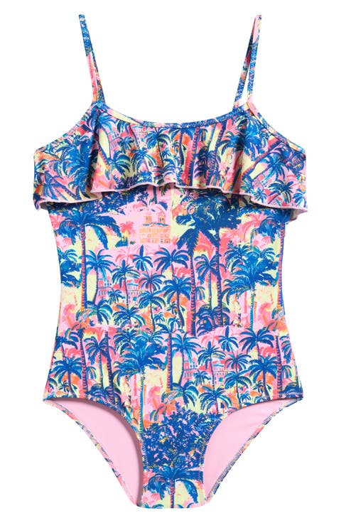 Kids' Ruffle One-Piece Swimsuit (Big Kid)