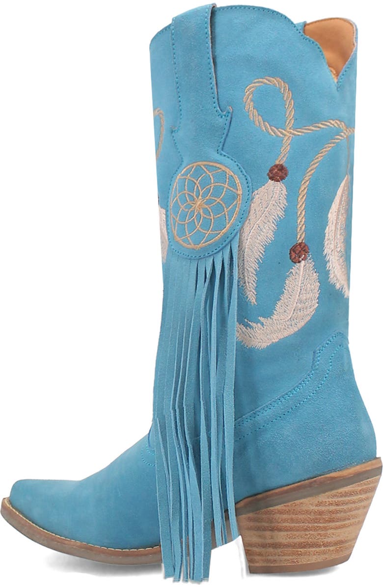 Dingo Day Dream Fringe Embroidered Western Boot, Alternate, color, Blue