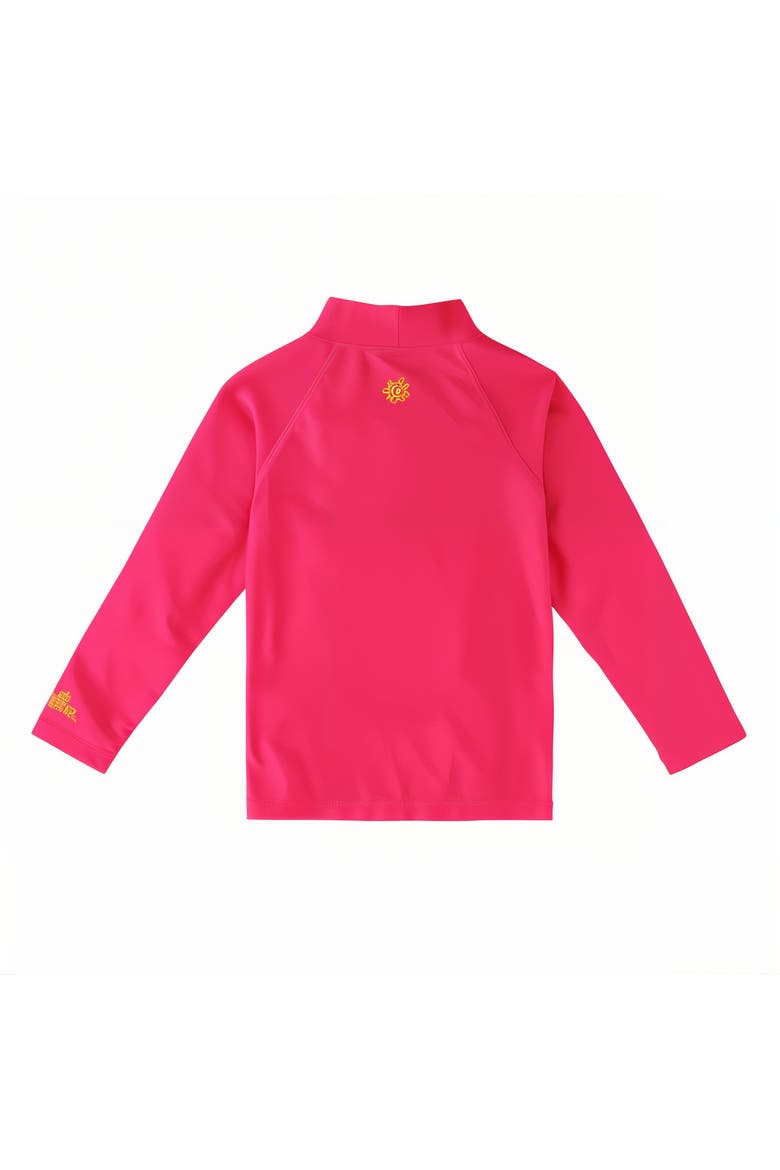 Neon Long Sleeve Sun & Swim Shirt, Alternate, color, Neon Pink