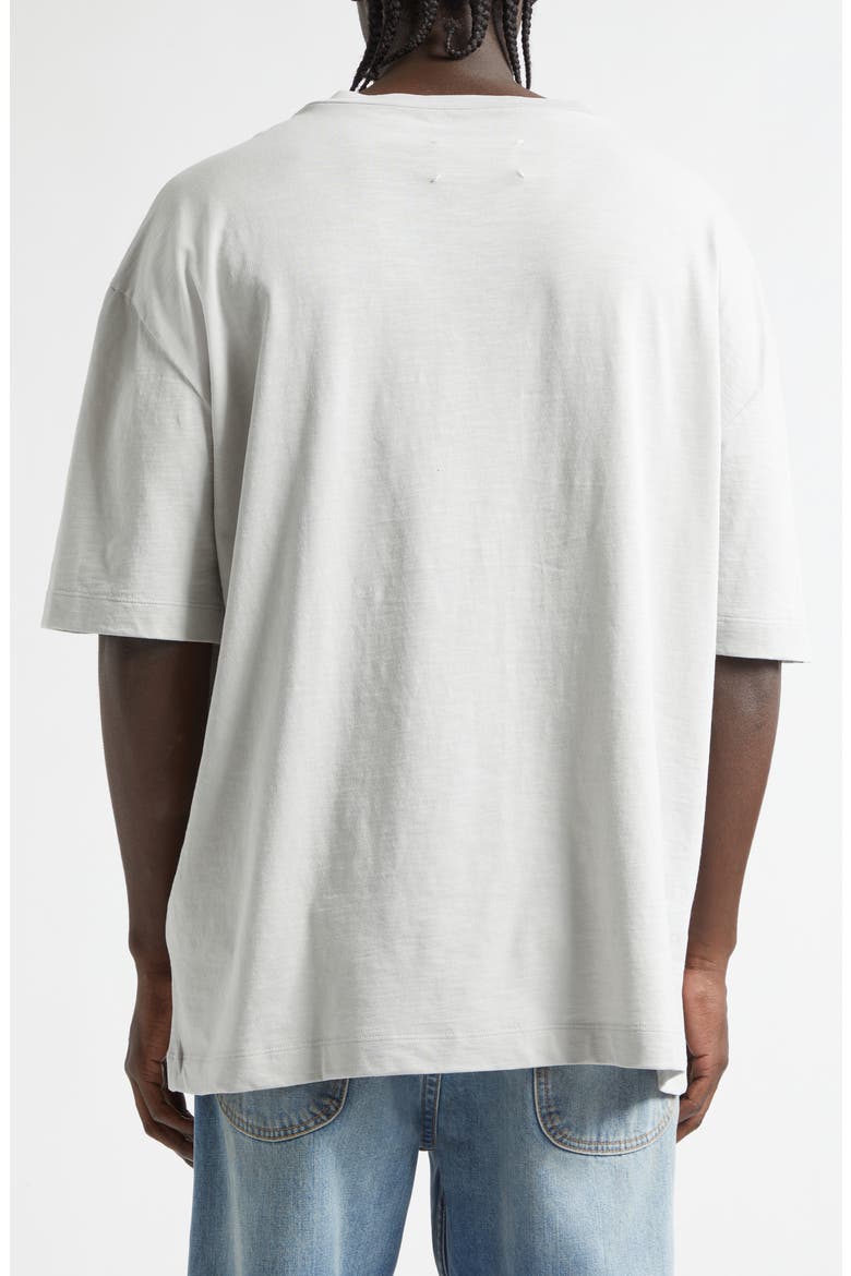 Numerical Logo Embroidered Graphic T-Shirt, Alternate, color, PEARL GREY