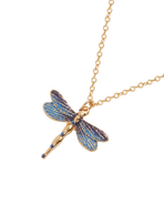 Fable England Dragonfly Crystal Necklace