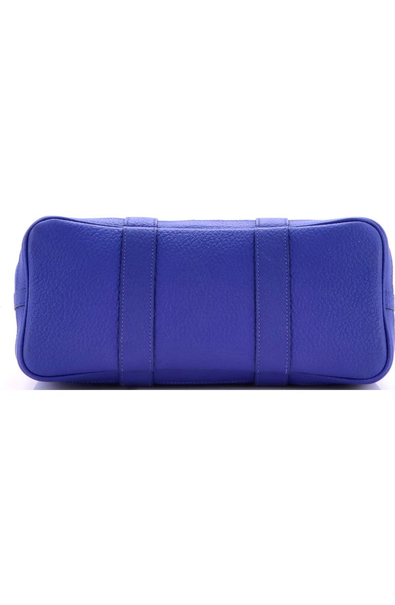 Pre-Owned Hermes Garden Party Tote Toile and Leather 30, Alternate, color, Bleu Electrique