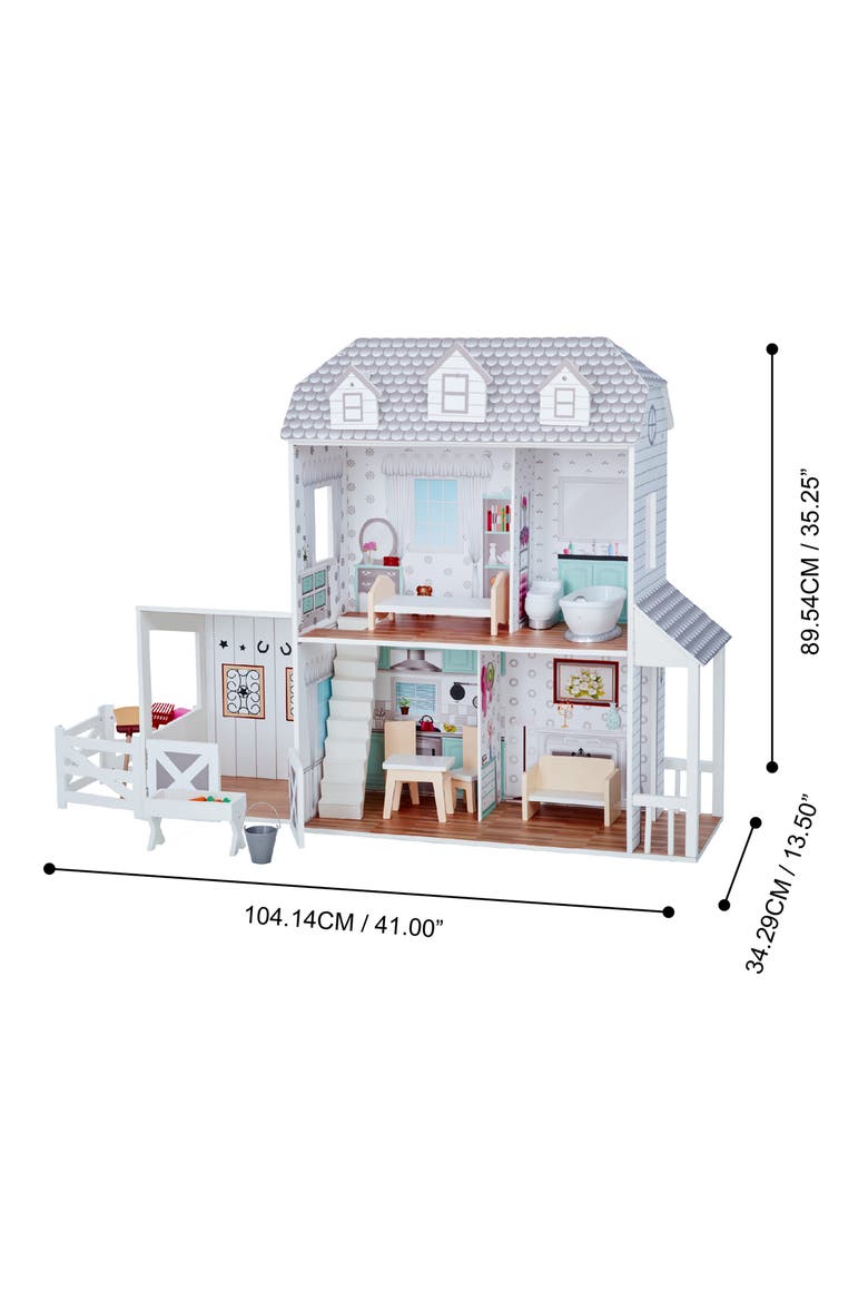 OLIVIA'S LITTLE WORLD Little World Dreamland Farm Dollhouse & Accessories Set, Alternate, color, ASSORTED