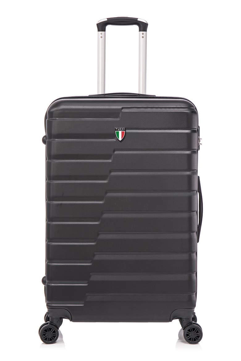 Marvello Hardshell 3-Piece Spinner Luggage Set, Alternate, color, BLACK