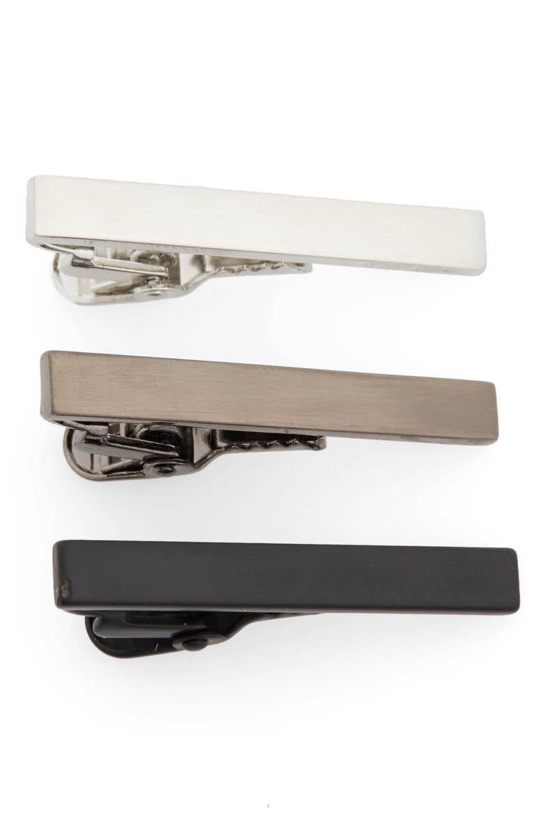 Nordstrom 3-Pack Tie Bar Set, Main, color,