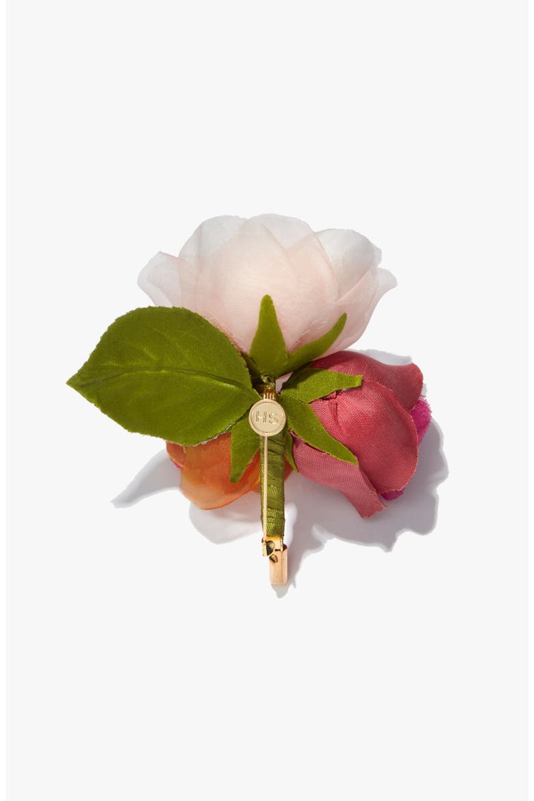 The Spray Rose Floral Brooch, Alternate, color, Multi