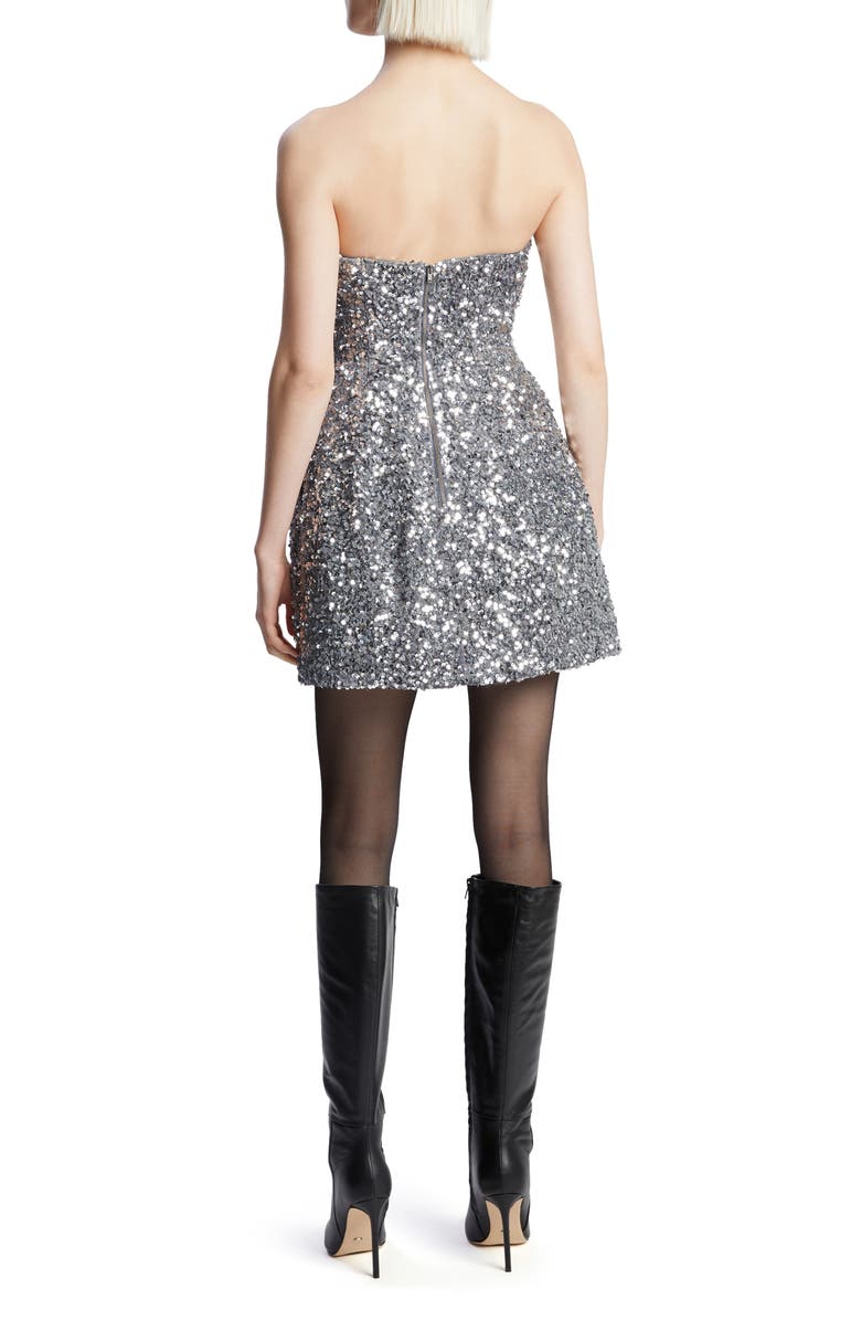 Bardot Karoline Strapless Sequin Cocktail Dress, Alternate, color, 