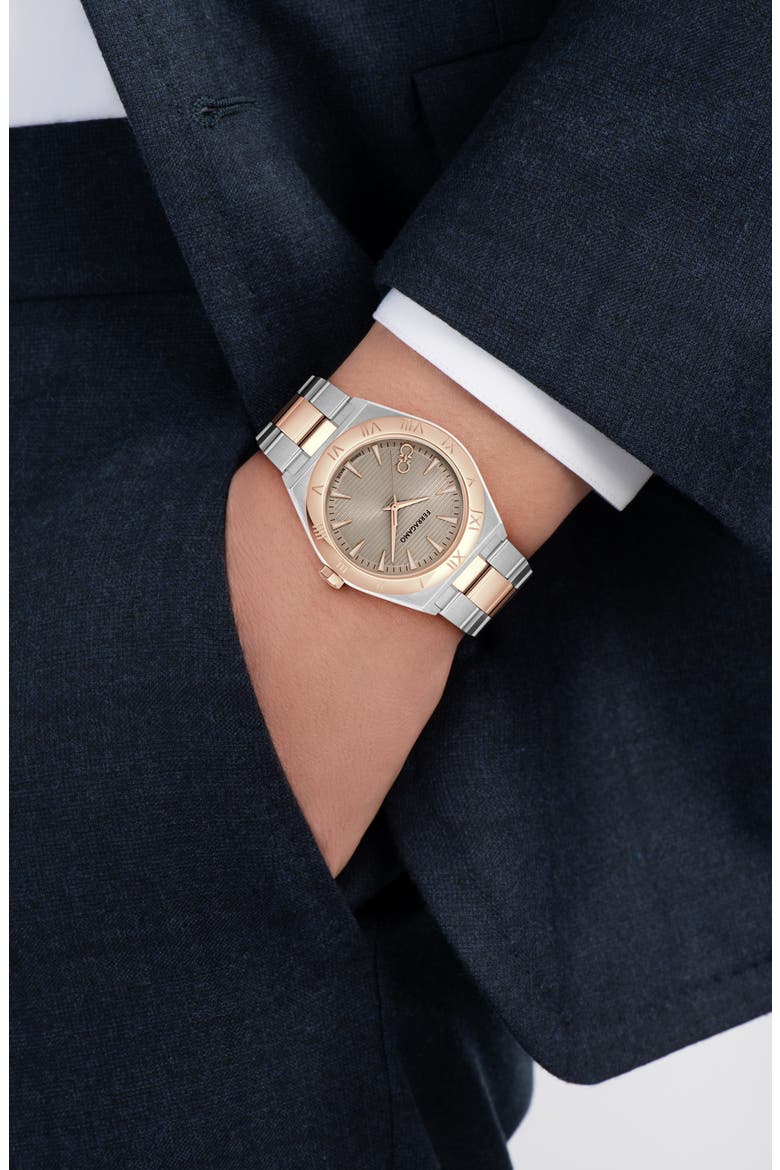Vega Upper East Two-Tone Bracelet Watch, 40mm, Alternate, color, TWO TONE