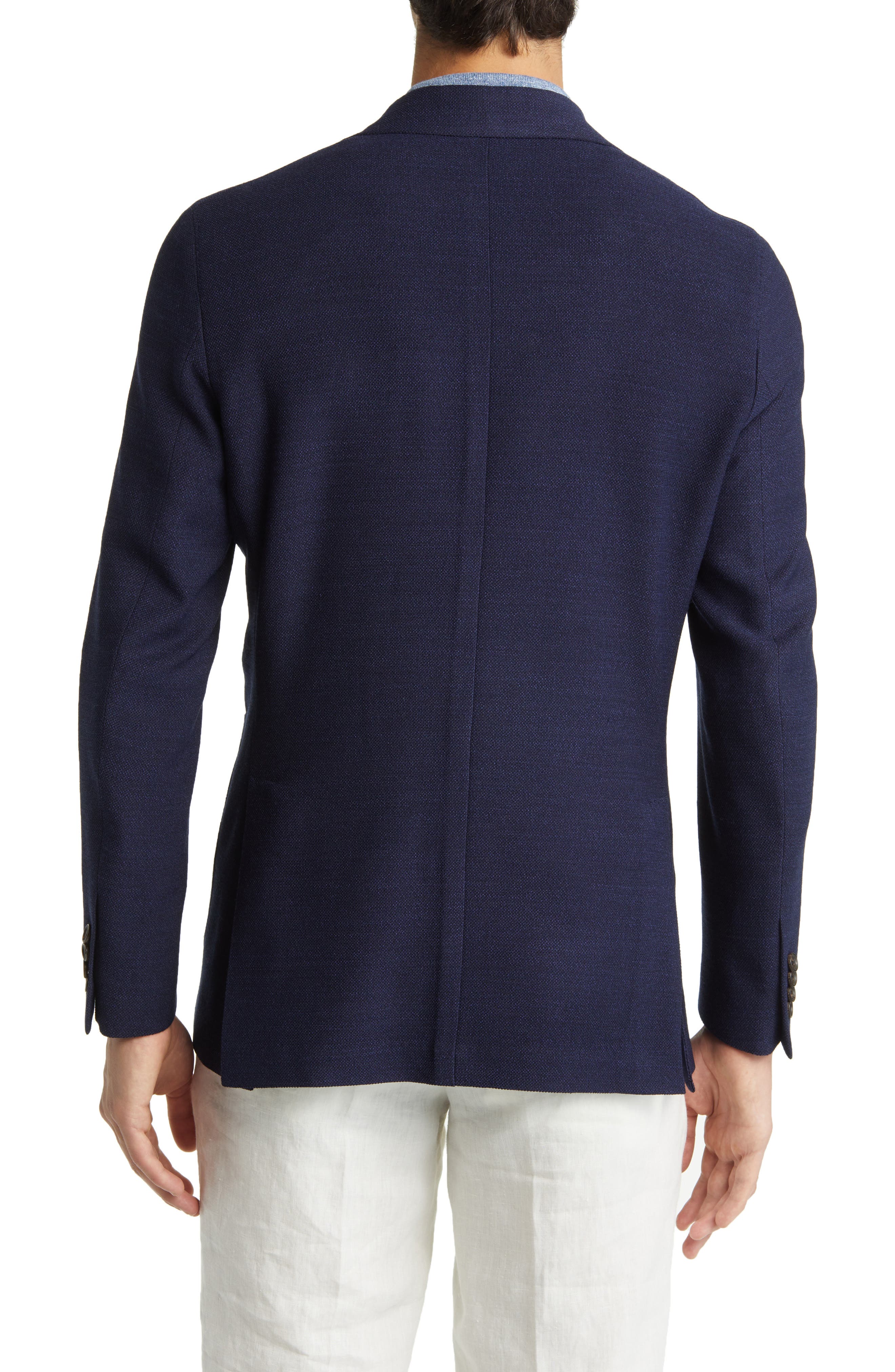 Jack Victor Hampton Navy Knit Wool Sport Coat — фото 2