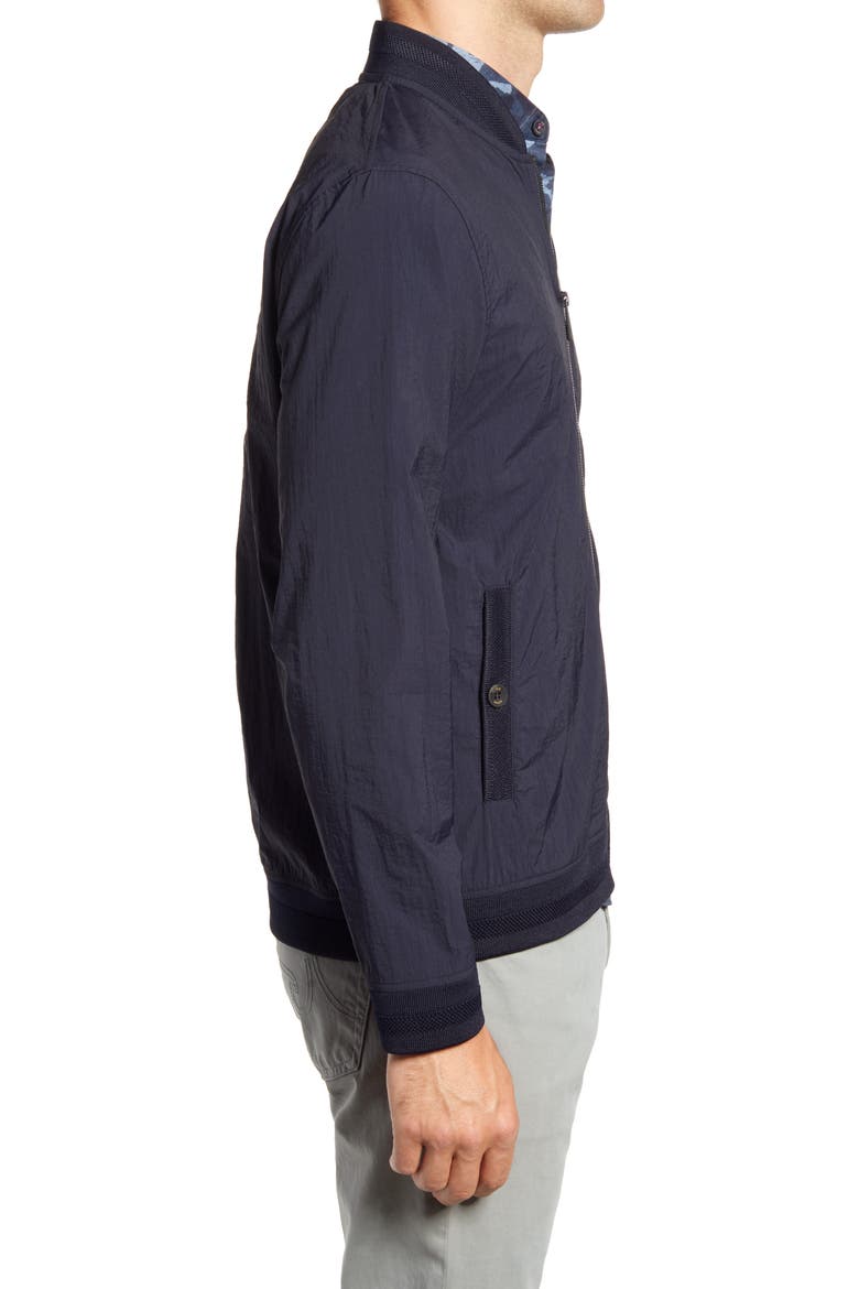 Inkiy Bomber Jacket, Alternate, color, NAVY