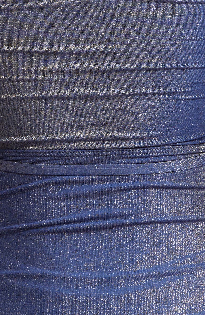 Zimmermann Wylie Metallic Halter Neck One-Piece Swimsuit, Alternate, color, 