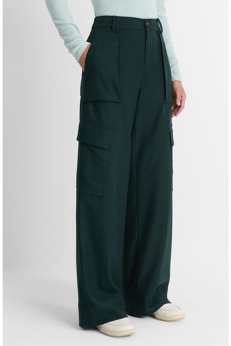 Raver Flannel Cargo Pants, Alternate, color, SEA ONYX