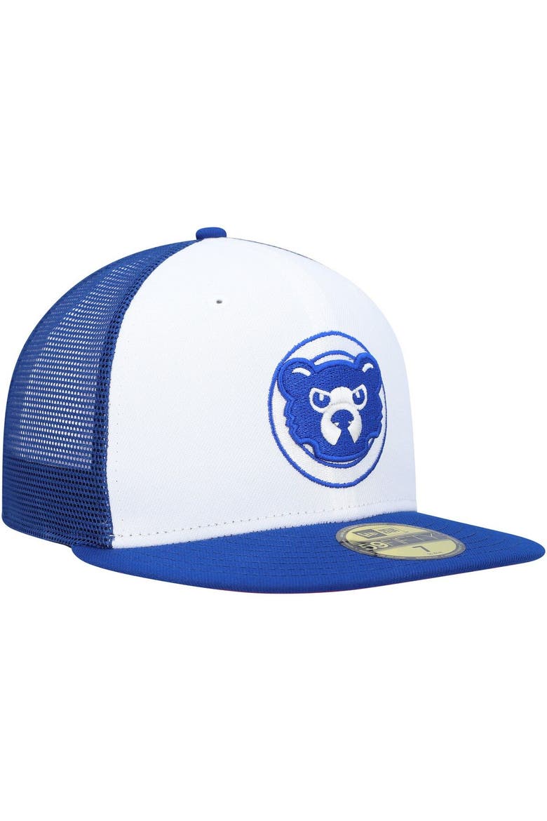 Men's New Era White/Royal Chicago Cubs 2023 On-Field Batting Practice 59FIFTY Fitted Hat, Alternate, color, White