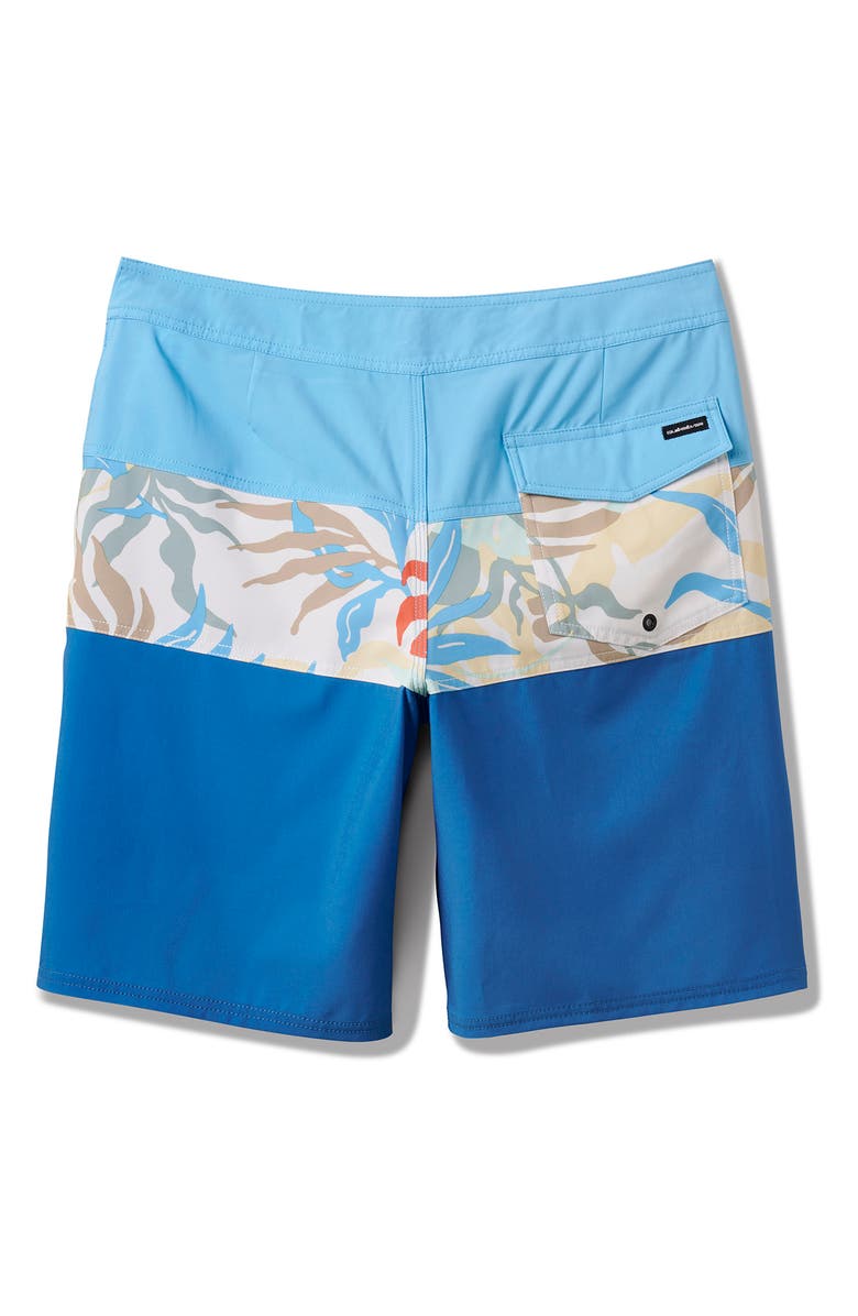 Quiksilver Surfsilk Panel Board Shorts, Alternate, color, Blue Steel