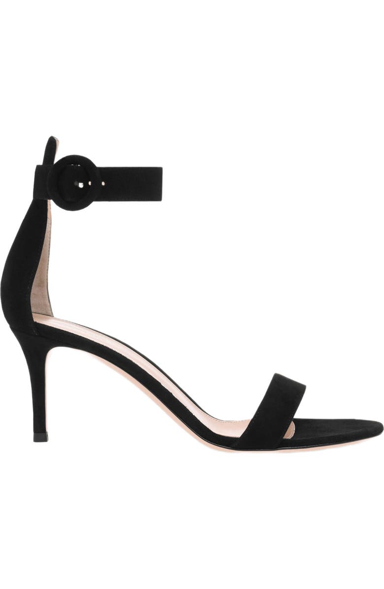 Gianvito Rossi Portofino 70 Sandals, Main, color, Black