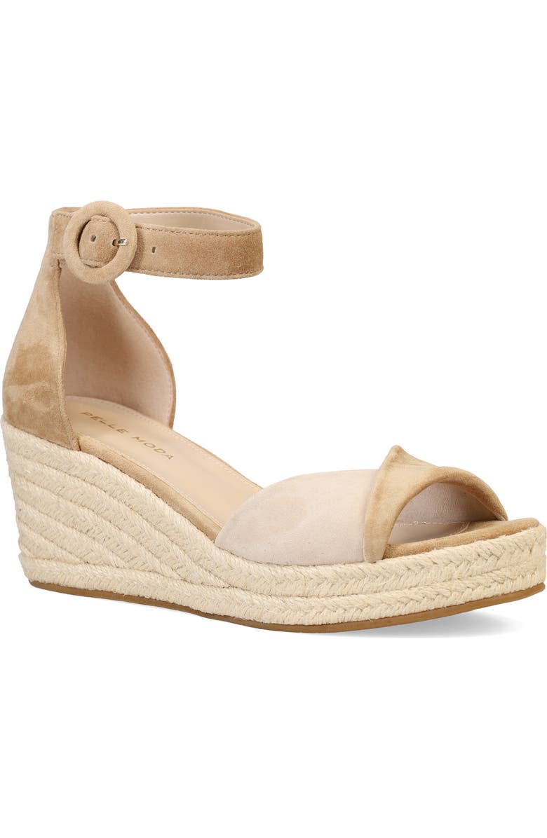 Pelle Moda Kove Espadrille Wedge Sandal, Main, color, Latte/ Beige