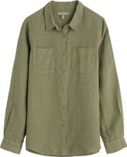 Seasalt Cornwall Hazel Branch Linen Button-Up Shirt