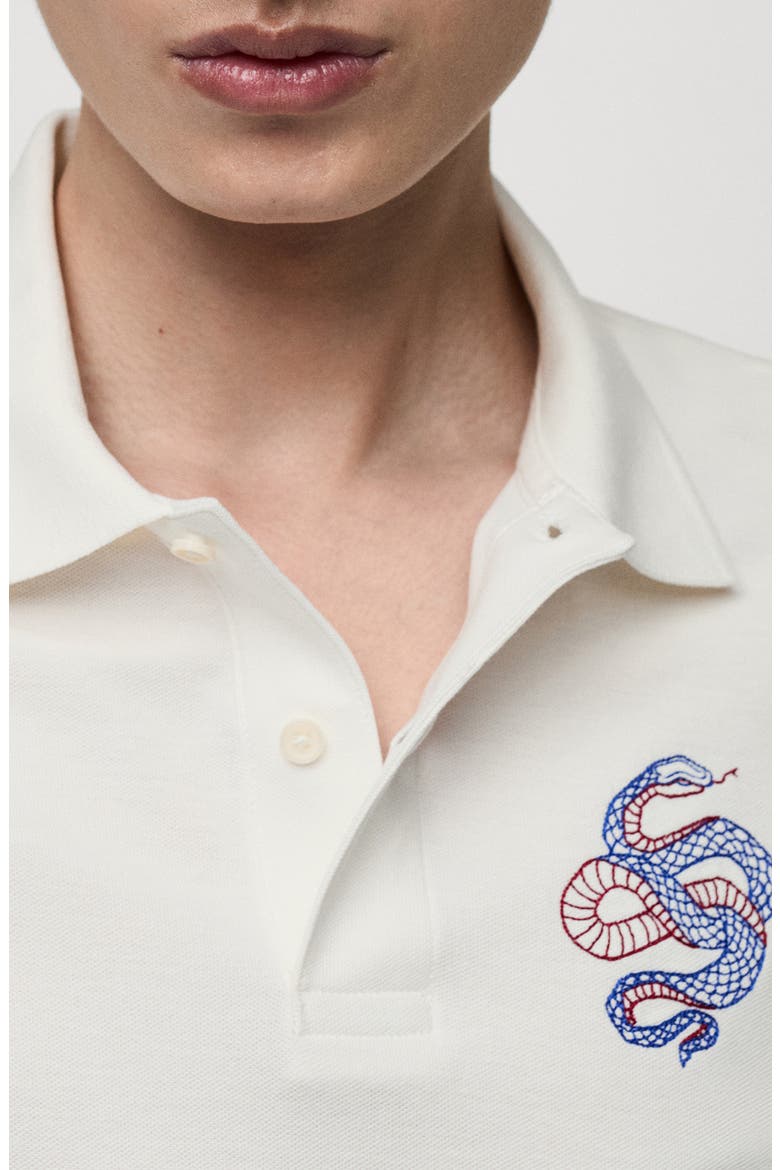Embroidered Graphic Polo, Alternate, color, WHITE