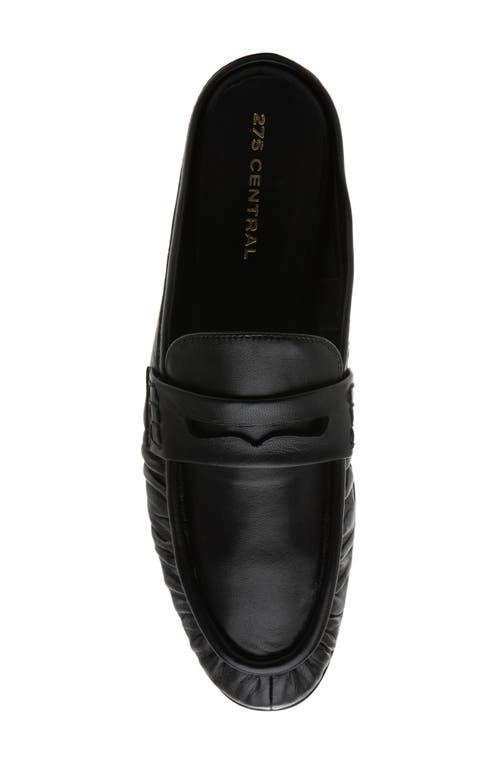 275 Central Vivien Penny Loafer Mule In Black