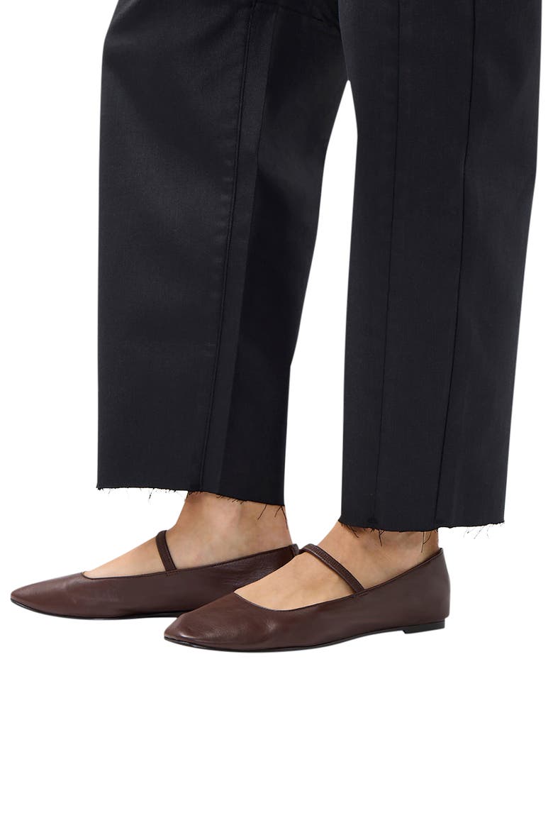 Coated Slim Barrel Jeans, Alternate, color, BLACK