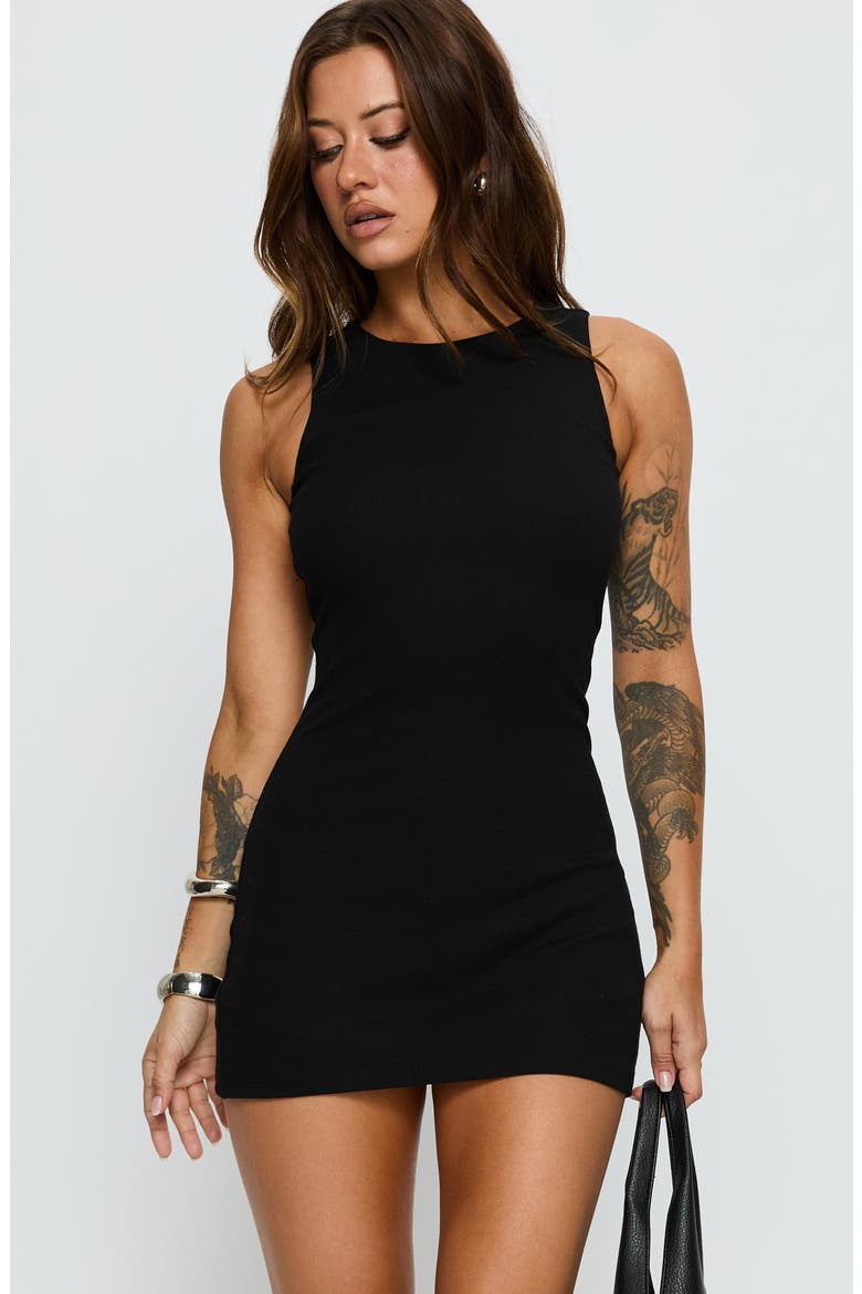 Marcee Sleeveless Skirted Romper, Alternate, color, BLACK