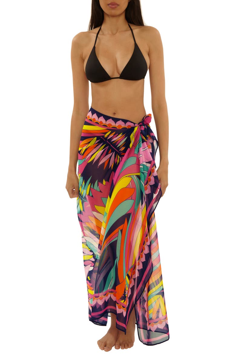 Paralia Chiffon Cover-Up Pareo, Main, color, MULTI