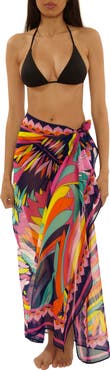 Trina Turk Paralia Chiffon Cover-Up Pareo