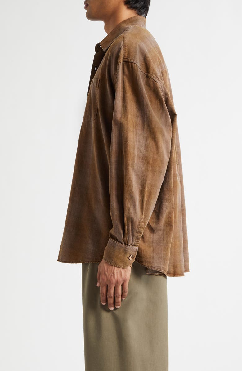 OUR LEGACY Borrowed Check Cotton Flannel Button-Up Shirt, Alternate, color, Dakota Flannel Check