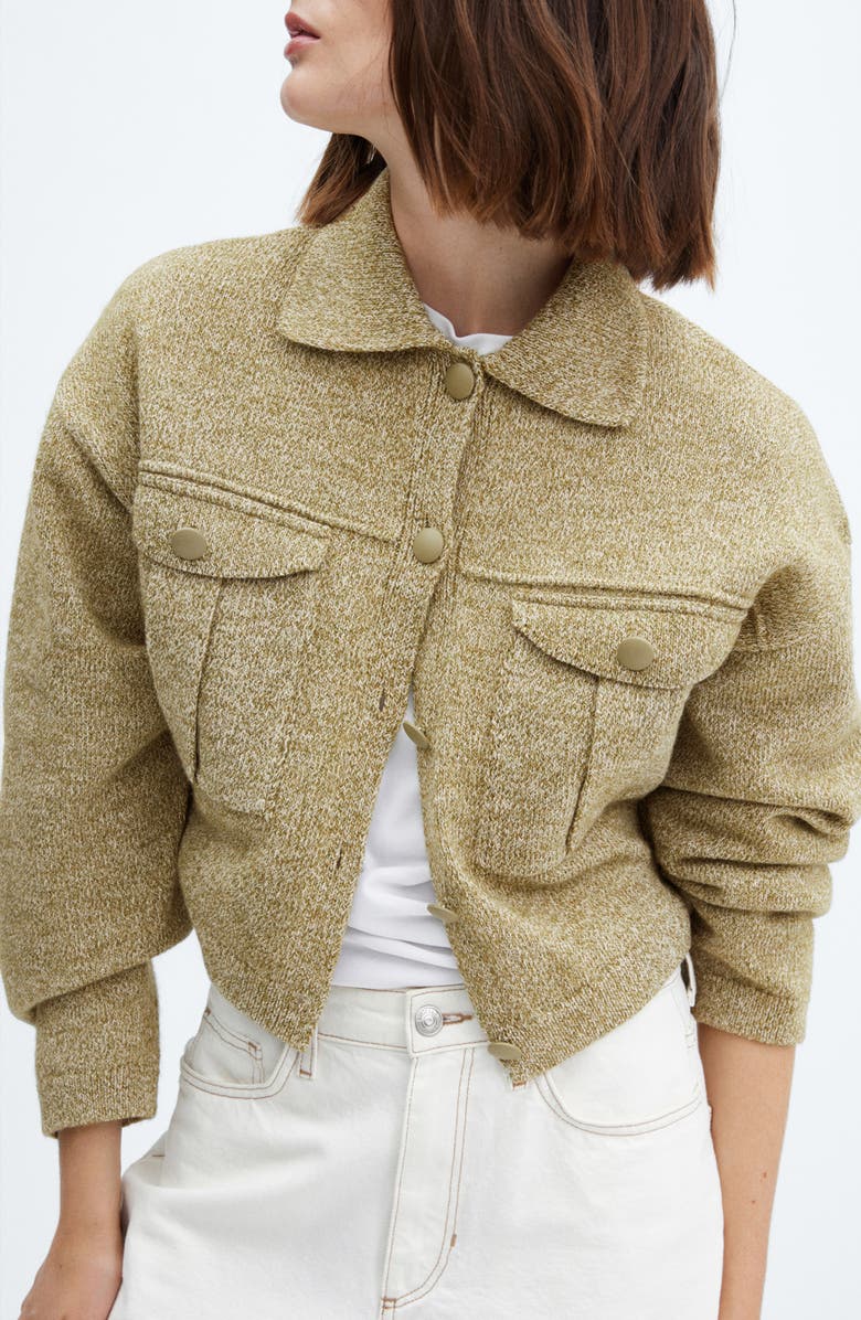 MANGO Sweater Jacket, Alternate, color,