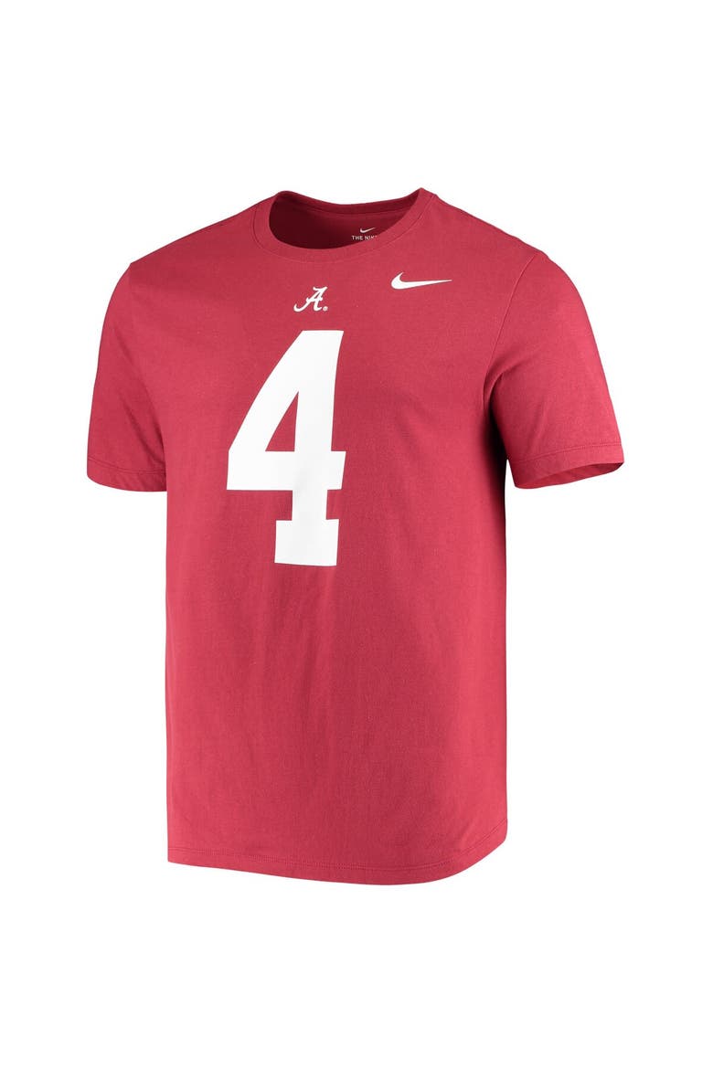 Men's Nike Jerry Jeudy Crimson Alabama Crimson Tide Name & Number Alumni T-Shirt, Alternate, color, Crimson