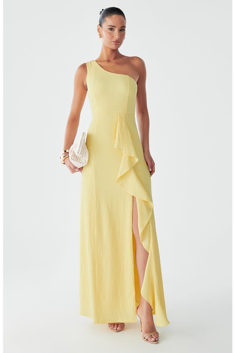 Catia Dress, Alternate, color, Lemon