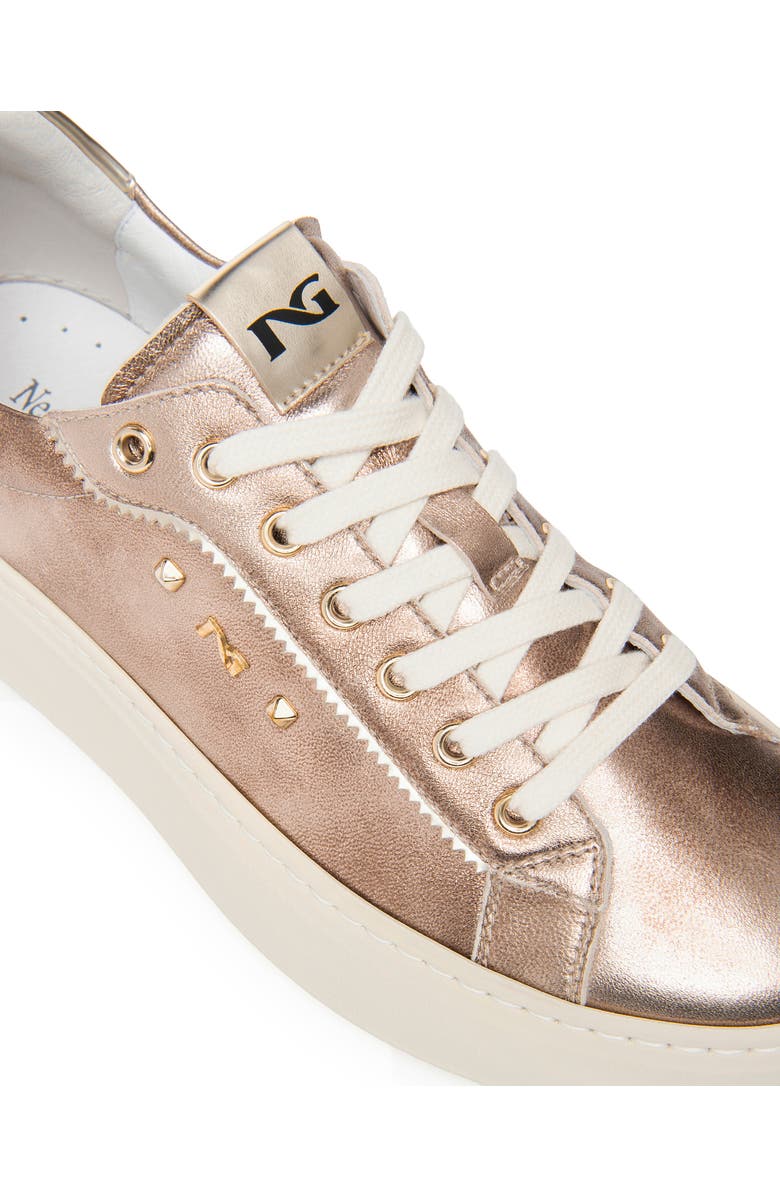 NeroGiardini Metallic Platform Sneaker, Alternate, color, Gold