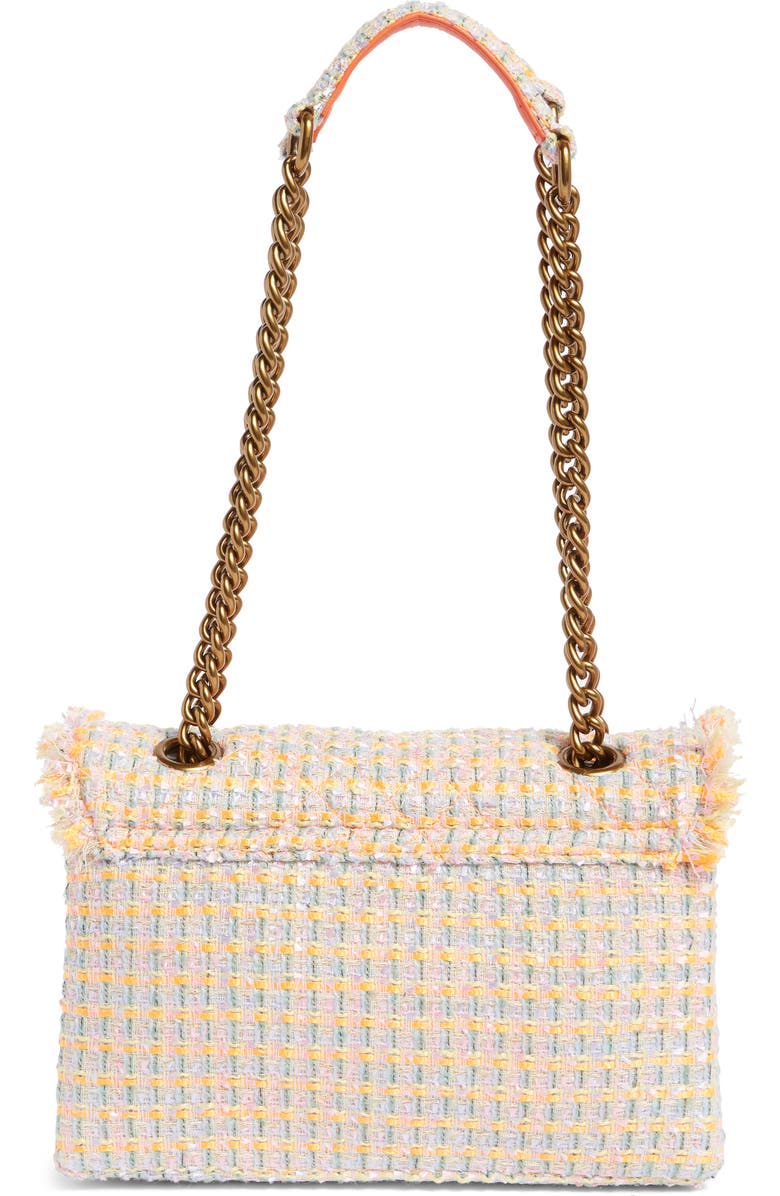 Kurt Geiger London Brixton Tweed Lock Bag, Alternate, color, Lilac