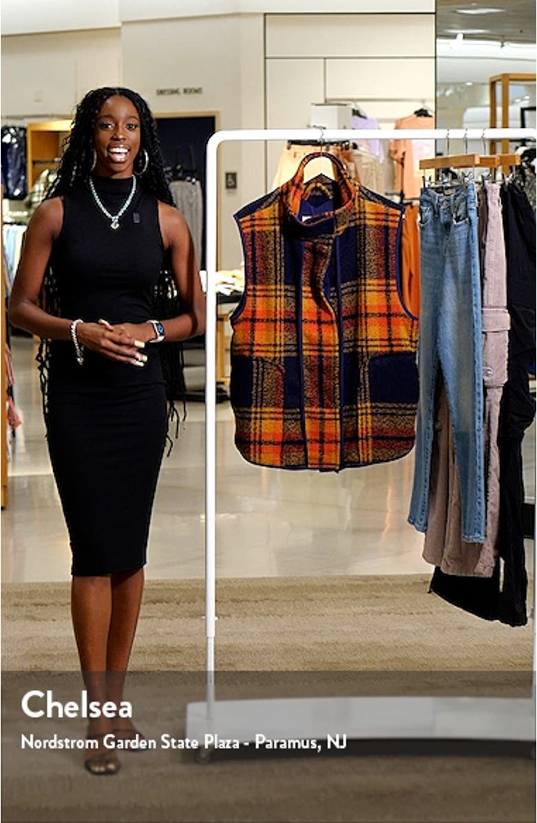 Wrapped Up Plaid Blanket Vest, sales video thumbnail