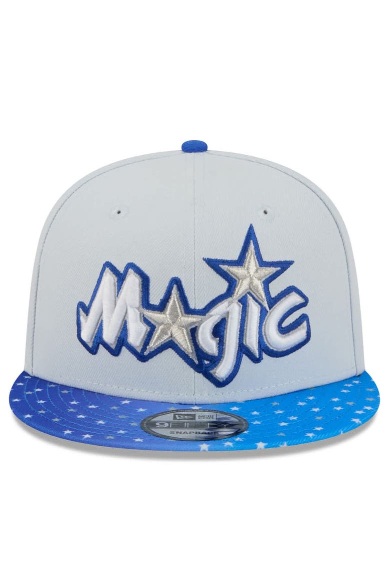 Men's New Era Gray/Blue Orlando Magic 2025/26 City Edition 9FIFTY Snapback Hat, Alternate, color, Gray