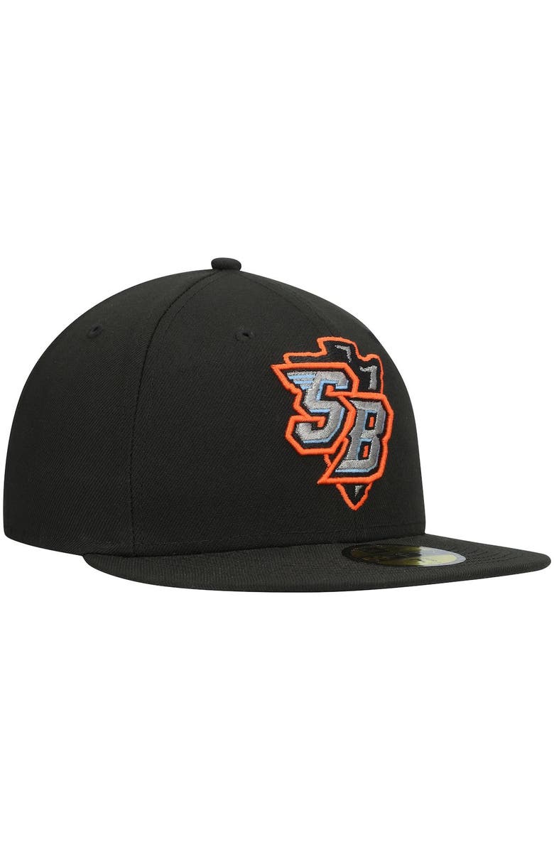 New Era Men's New Era Black Inland Empire 66ers Authentic Collection Team 59FIFTY Fitted Hat, Alternate, color, Black