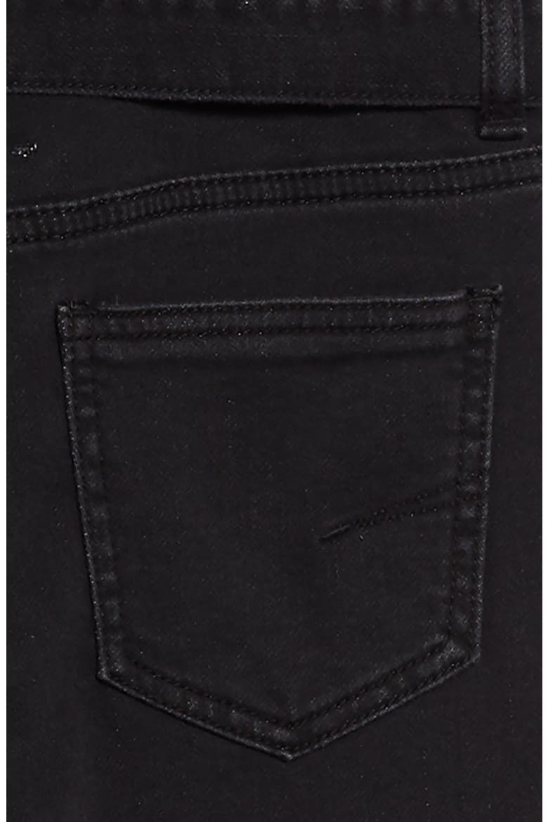 Habitual Ava Skinny Denim Jumpsuit, Alternate, color, BLACK