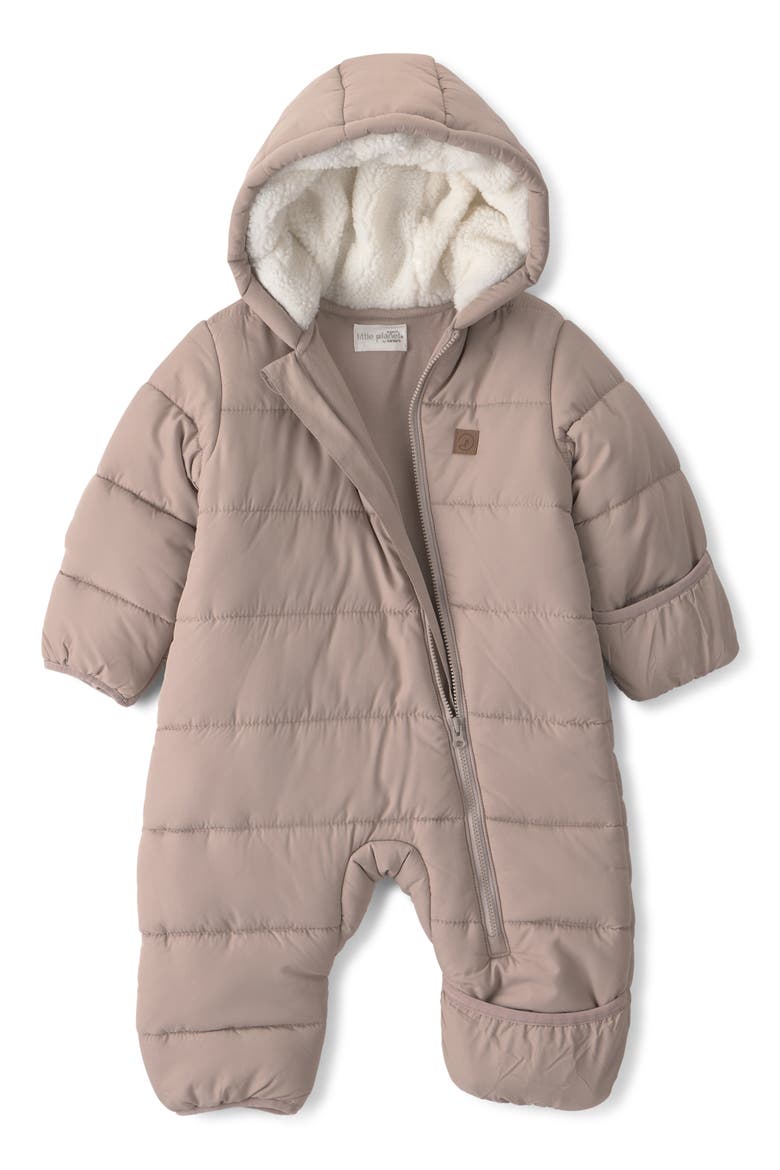 Kids' Quilted Bunting, Alternate, color, TAUPE