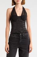 Princess Polly Ashley Mesh Strap Halter Top