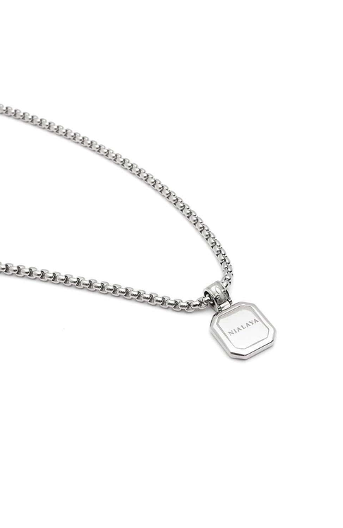 Nialaya Square Pendant Necklace
