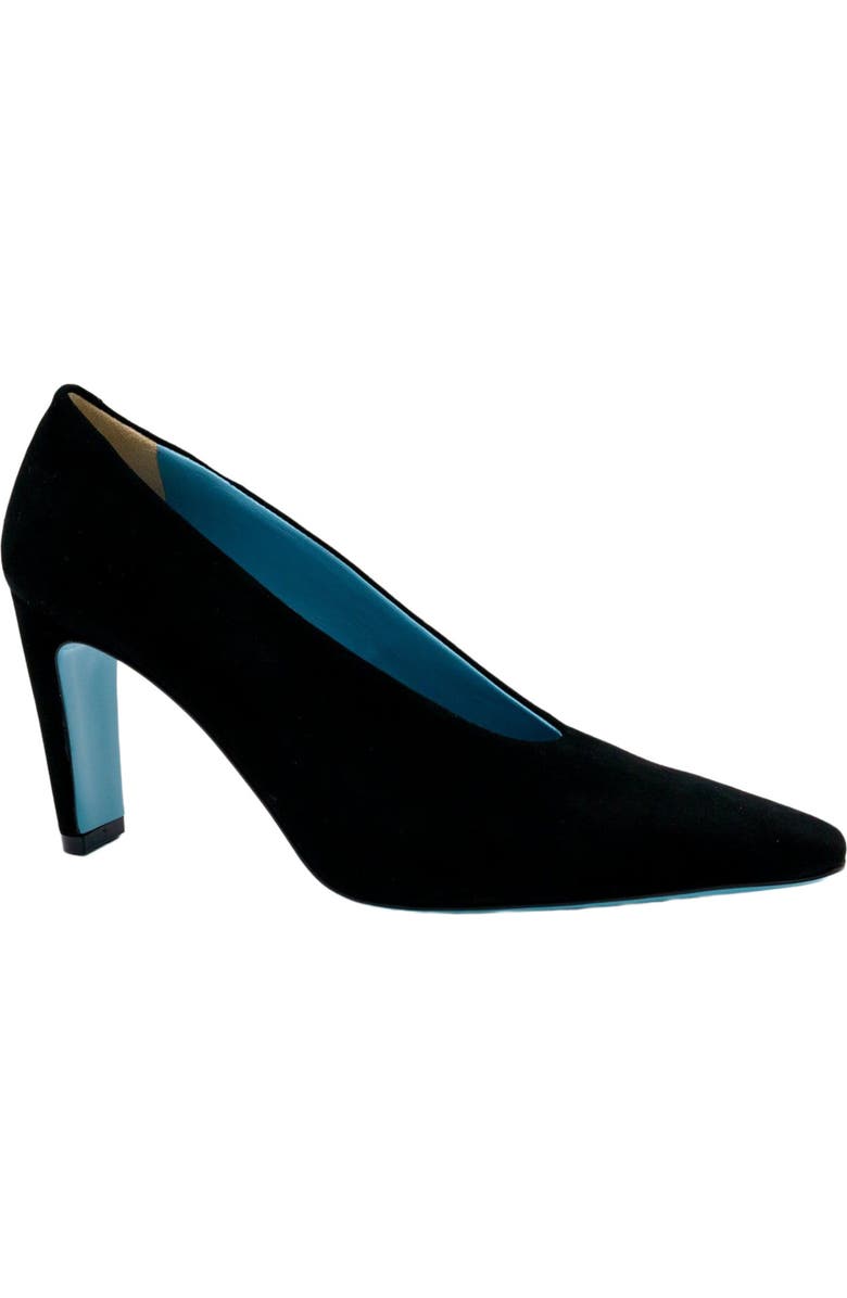 Valentina Rangoni Fedra V Throat Pump, Main, color, Black Cashmere