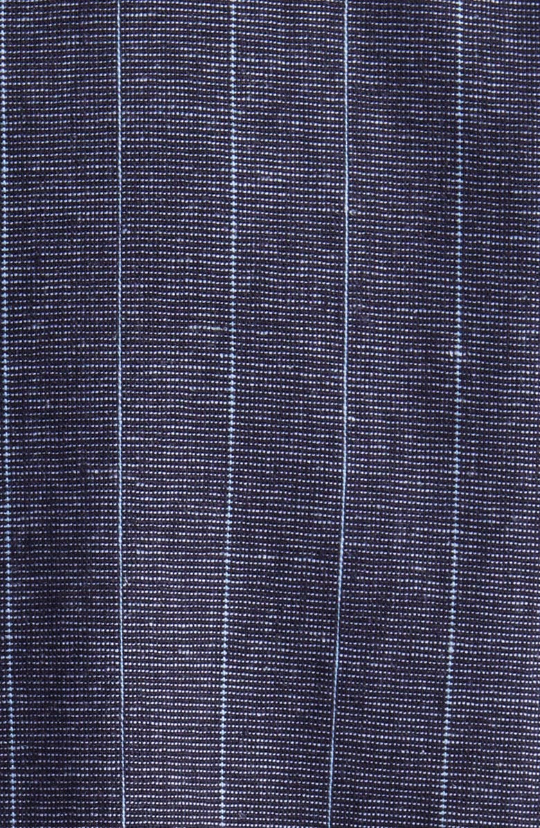 Les Deux Constantin Stripe Linen Blend Coach's Jacket, Alternate, color, Dark Navy/ Ivory