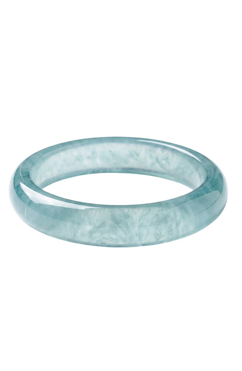 seree Silk Collection Pool Blue Jade Stone Bangle, Main, color, Blue