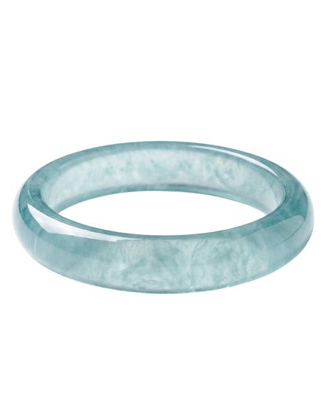 Silk Collection Pool Blue Jade Stone Bangle