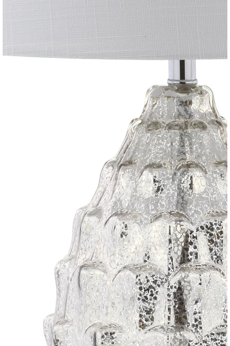 Artichoke 25.5" Glass LED Table Lamp, Mercury Silver, Alternate, color, Mercury Silver