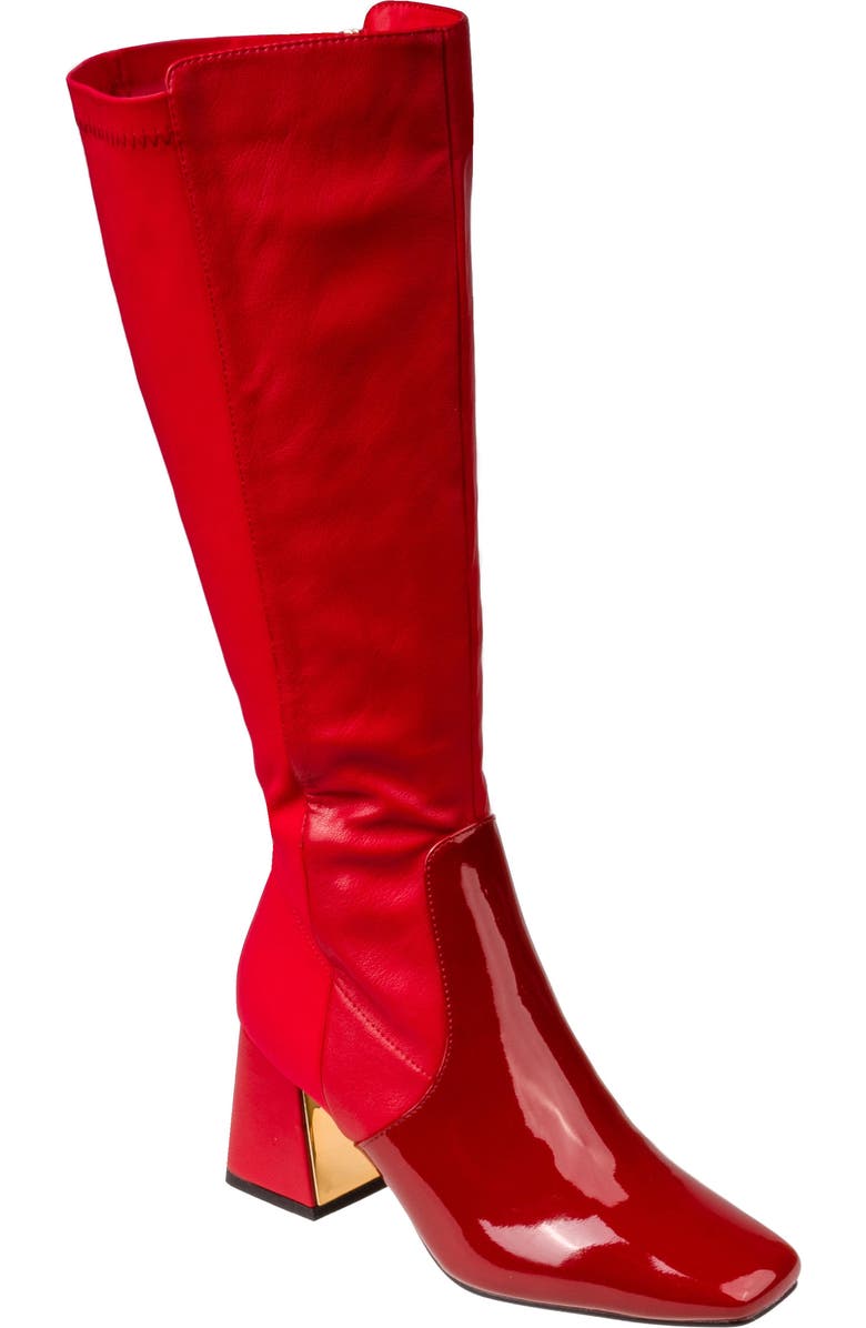 NINETY UNION Lexington Knee High Boot, Main, color, Red