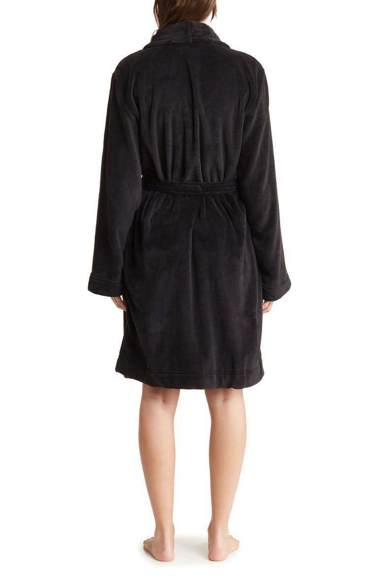 Plush Robe, Alternate, color, 001 BLACK