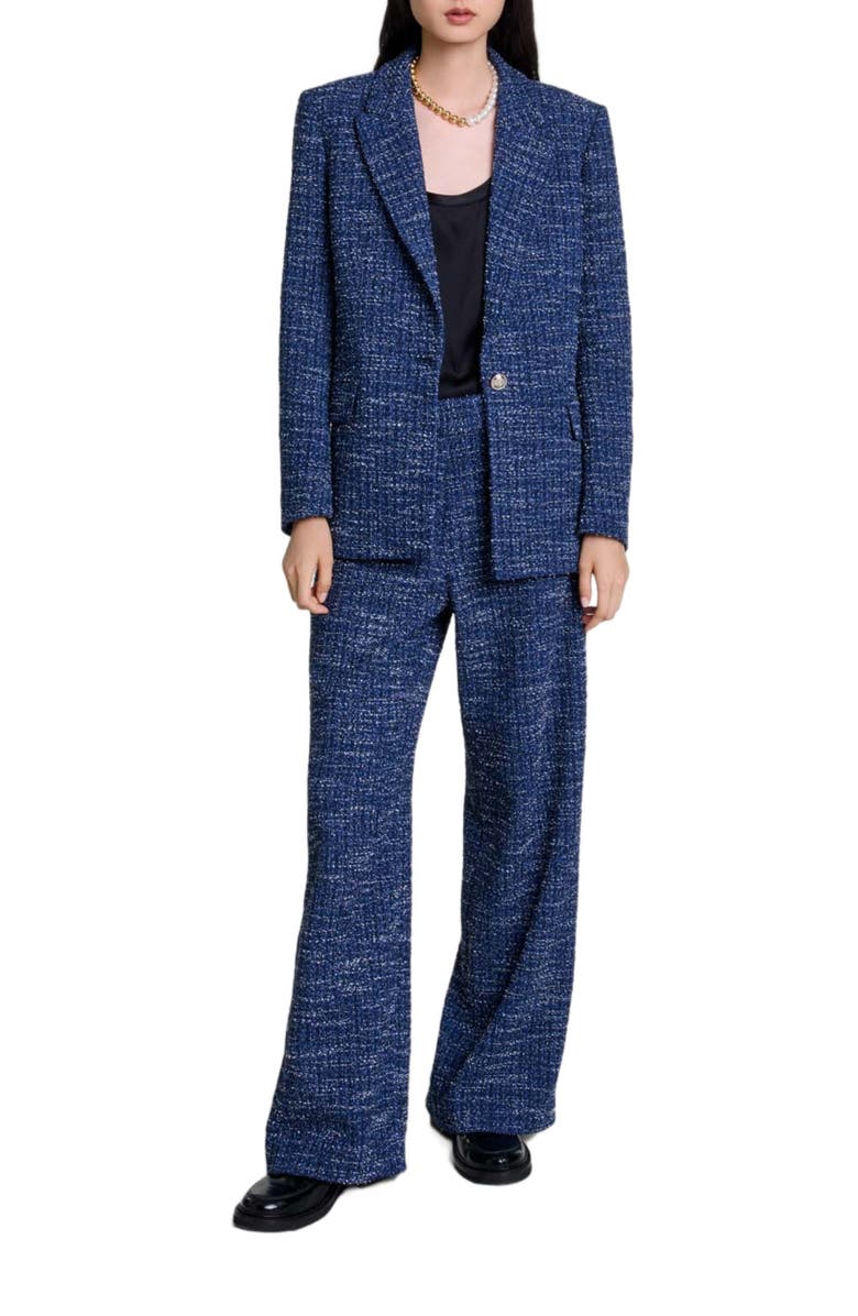 maje Tweed jacket, Main, color, 